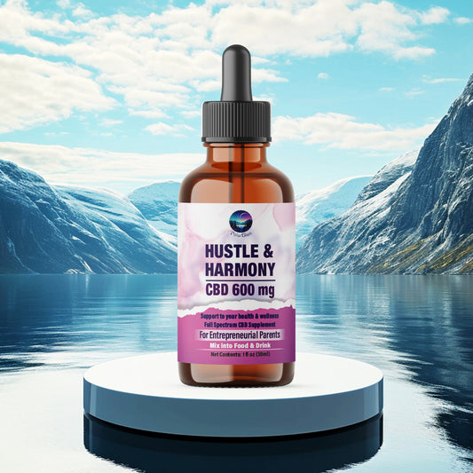 Hustle & Harmony CBD 600 For Entrepreneurial Parents - Premium CBD Oil from US-Grown Hemp Plant